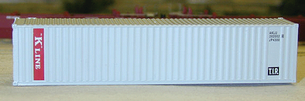 40' Wrinkle Side Container 2-Pack -- K Line (gray)