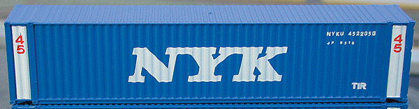 45' Wrinkle-Side Container 2-Pack -- NYK Line (blue)