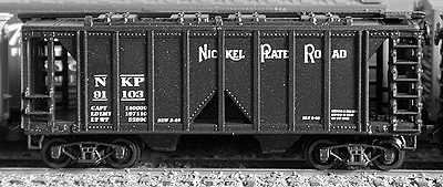 2-Bay Rib Side Covered Hopper -- Nickel Plate Road