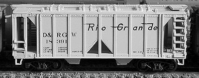 2-Bay Covered Hopper -- Denver & Rio Grande Western