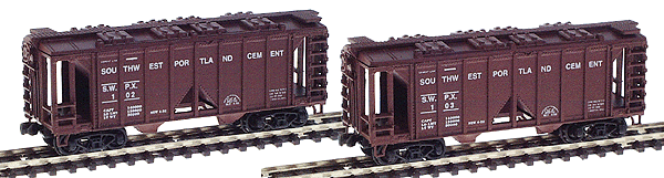 2-Bay Rib Side Covered Hopper Set -- Southwest Portland Cement