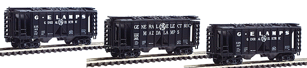 2-Bay Ribbed Side Covered Hopper -- GE Mazda Lamps