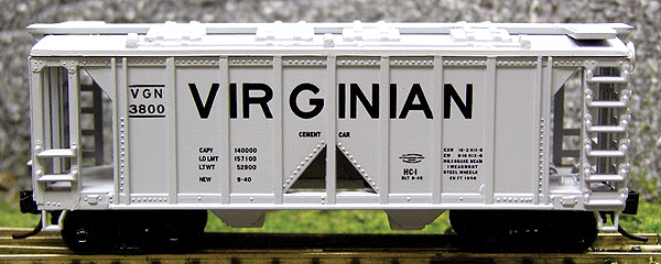 2-Bay Rib Side Covered Hopper - 2 Pack -- Virginian (will not go re-run)