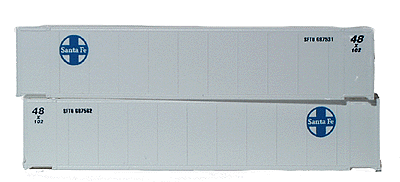 48' Smooth Side Containers -- ATSF (48 x 102)