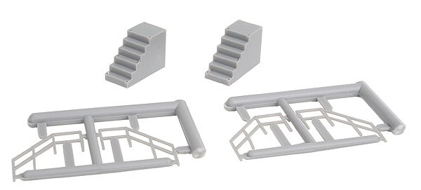 2 Stairs & 4 Railings Set