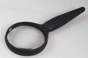 Classic Series Magnifiers w/Acrylic Lens & ABS handle -- 2-1/2" 6.2cm  Round