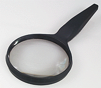 Classic Series Magnifiers w/Acrylic Lens & ABS handle -- 3-1/4" 8.1cm Round
