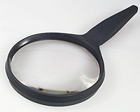 Classic Series Magnifiers w/Acrylic Lens & ABS handle -- 4"  10cm Round