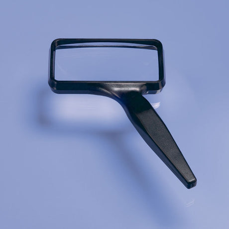 Classic Series Magnifiers w/Acrylic Lens & ABS handle -- 2 x 4"  5 x 10cm Rectangular-2