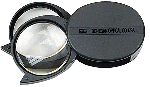 Double Fold Pocket Magnifier -- 3/4/7x