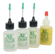 XL Lube Kit for N & Z Scales -- One 1/2oz  14.8mL Bottle Each: Ultra-Lite, Light, Heavy & NLGI Grease 1