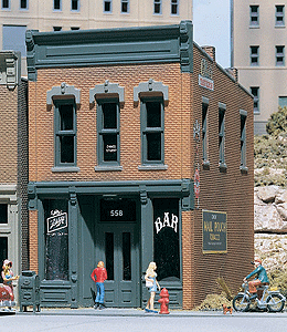 Kelly's Saloon - Woodland Scenics DPM Landmark Structures(R) -- Kit - 2-3/4 x 4"  7 x 10.2cm
