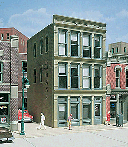 1st National Bank - Woodland Scenics DPM Landmark Structures(R) -- Kit - 3 x 4-1/2"  7.7 x 11.5cm