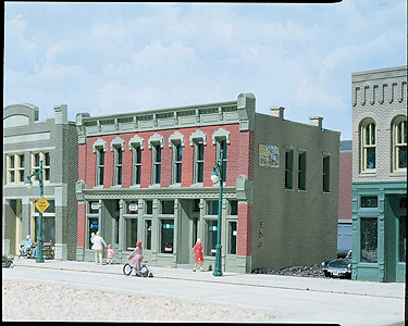 Front Street Building - Woodland Scenics DPM Landmark Structures(R) -- Kit - 5-3/4 x 4"  14.7 x 10.2cm