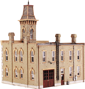 Woodland Scenics DPM Landmark Structures(R) - Kit -- Fire Station No. 3 - 6-3/4 x 5-13/16"  17.1 x 14.7cm