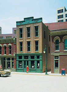 Walker Building - Woodland Scenics DPM Landmark Structures(R) -- Kit - 3 x 4-1/4"  7.7 x 10.7cm