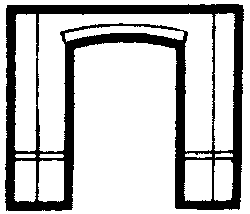 Modular Building System(TM) -- Street Level Wall Sections w/Open Arch - Kit-1