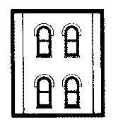 Modular Building System(TM) -- Two-Story Wall Sections w/4 Arched Windows - Kit-1