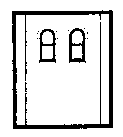 Modular Building System(TM) -- Two-Story Wall Sections w/2 2nd Story Arched Windows - Kit-1