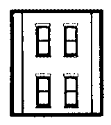 Modular Building System(TM) -- Two-Story Wall Sections w/4 Rectangular Windows - Kit-1
