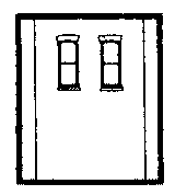 Modular Building System(TM) -- Two-Story Wall Sections w/2 2nd-Story Rectangular Windows - Kit-1