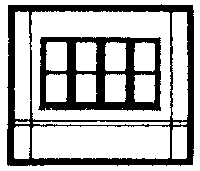 Modular Building System(TM) -- Dock Level Wall Sections w/Victorian Window - Kit-1