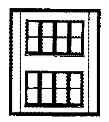 Modular Building System(TM) -- Two-Story Wall Sections w/Victorian Windows - Kit pkg(4)-1