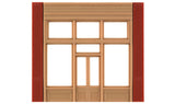 Modular Building System(TM) -- Street Level Wall Sections w/20th Century Entry - Kit-2
