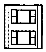 Modular Building System(TM) -- Two-Story Wall Sections w/2 20th Century Windows - Kit-1