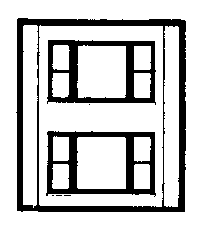 Modular Building System(TM) -- Two-Story Wall Sections w/2 20th Century Windows - Kit-1