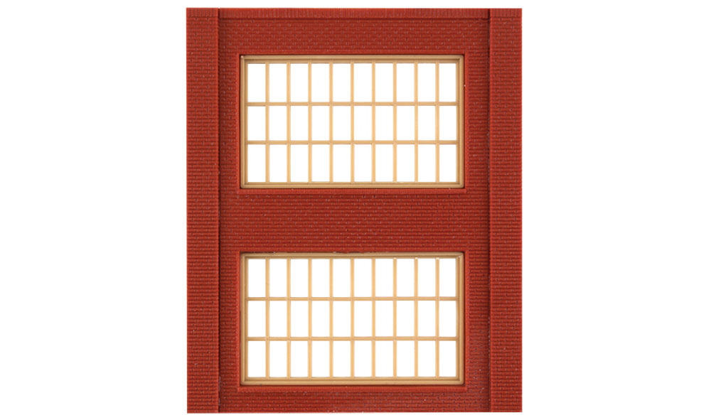 Modular Building System(TM) -- Two-Story Wall Sections w/2 Steel Sash Windows - Kit-2