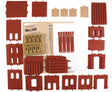 Modular Building System(TM) -- 4-in-1 #1 Industrial Building Kit - 7-1/2 x 8-1/2"  19 x 21.5cm 152 Pieces