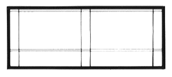 N Scale Modulars System(TM) (Plastic) -- Street/Dock Level Blank Wall pkg(3) 3-1/2" Wide x 1-13/32 High (8.7 x 3.5cm-1