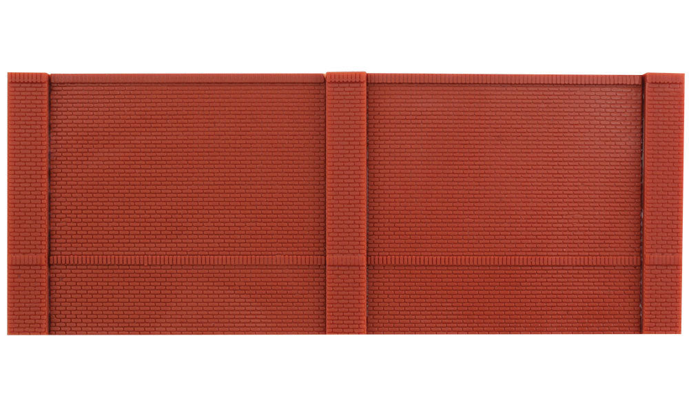 N Scale Modulars System(TM) (Plastic) -- Street/Dock Level Blank Wall pkg(3) 3-1/2" Wide x 1-13/32 High (8.7 x 3.5cm-2