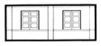 N Scale Modulars System(TM) (Plastic) -- Dock Level Freight Door pkg(3); 3-1/2" Wide x 1-13/32" High (8.7 x 3.5cm)-1