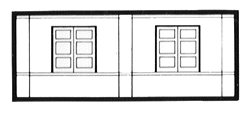 N Scale Modulars System(TM) (Plastic) -- Dock Level Freight Door pkg(3); 3-1/2" Wide x 1-13/32" High (8.7 x 3.5cm)-1
