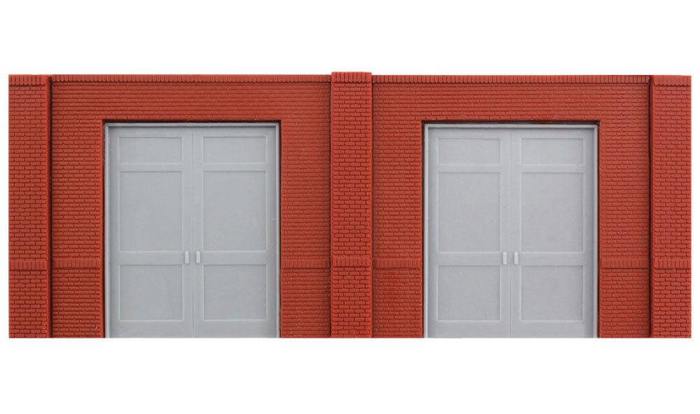 N Scale Modulars System(TM) (Plastic) -- Street Level Freight Door pkg(3); 3-1/2" Wide x 1-13/32" High (8.7 x 3.5cm-2