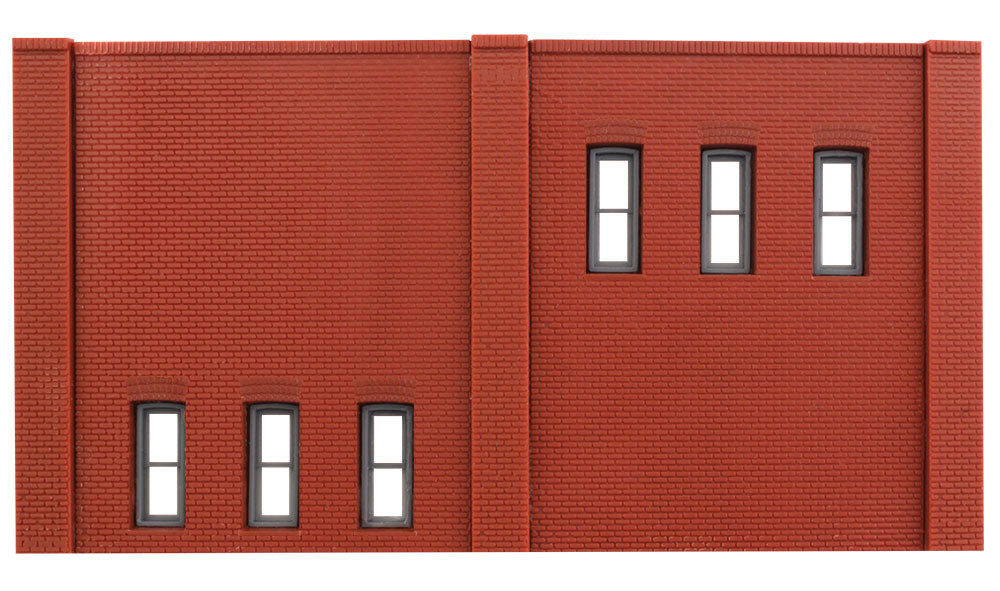 N Scale Modulars System(TM) (Plastic) -- Two-Story 6 Windows pkg(3); 3-1/2" Wide x 1-15/16" High (8.7 x 4.8cm)-2