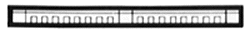 N Scale Modulars System(TM) (Plastic) -- Cornice - 3-3/8 x 1/4"  8.5 x .6cm pkg(9)-1