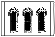 Modular Walls -- Arched Window Walls pkg(2)