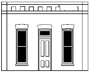 Modular Walls -- Rectangular Entry Door pkg(2)