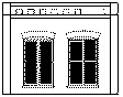 Modular Walls -- Double Rectangular Windows pkg(2)