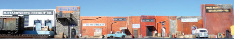Downtown Alleyway Flat Background Structure -- Cast Hydrocal Kit with Details - Length: 30"  76.2cm-2