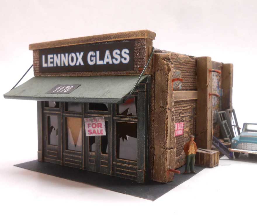Lennox Glass -- Cast-Hydrocal & Laser-Cut Kit - 2 x 2-1/2"  5.1 x 8.9cm-2