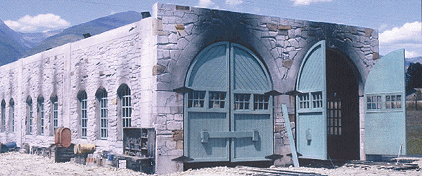 2 Stall Stone Engine House -- 13-1/4 x 31"  33.1 x 77.5cm