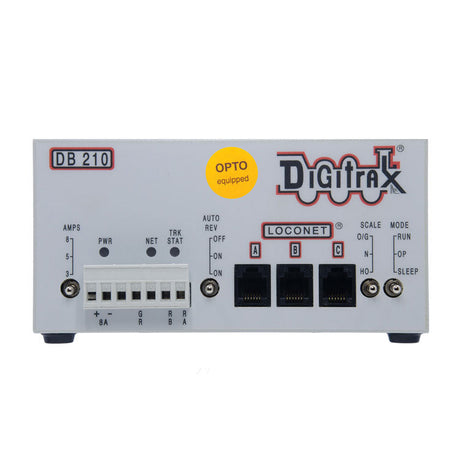 DB210-OPTO Single 3/5/8 Amp AutoReversing DCC Booster -- Opto-Isolated Version for Layouts w/Common-Rail Wiring