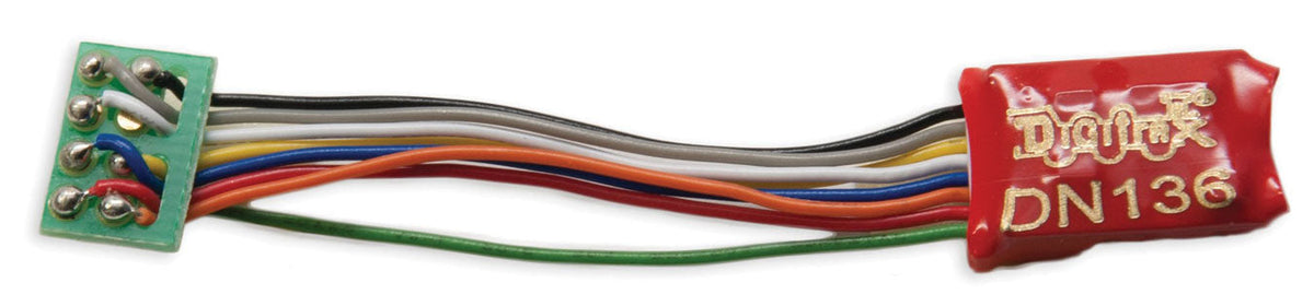 DN136PS Series 6 Control Decoder for N & HO -- 8-Pin Medium Plug - .55 x .404 x .2"  13.9 x 10.3 x 5mm-2