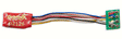DZ126PS Series 6 Control Decoder for Z, N & HO -- Medium 8-Pin Plug, 1" Harness .455 x .369 x .126"  11.56 x 9.37 x 3.2mm