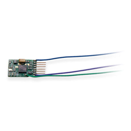 DZ146IN Series 6 NEM 651 Plug Decoder DCC Control Decoder -- 4 Functions, NEM 651 6-Pin Plug .386 x .559 x .137"  9.8 x 14.2 x 3.48mm