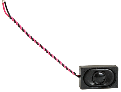 Speaker w/Ported Enclosure & Wires -- Rectangular 26.5 x 15.5 x 9mm, 8-Ohm